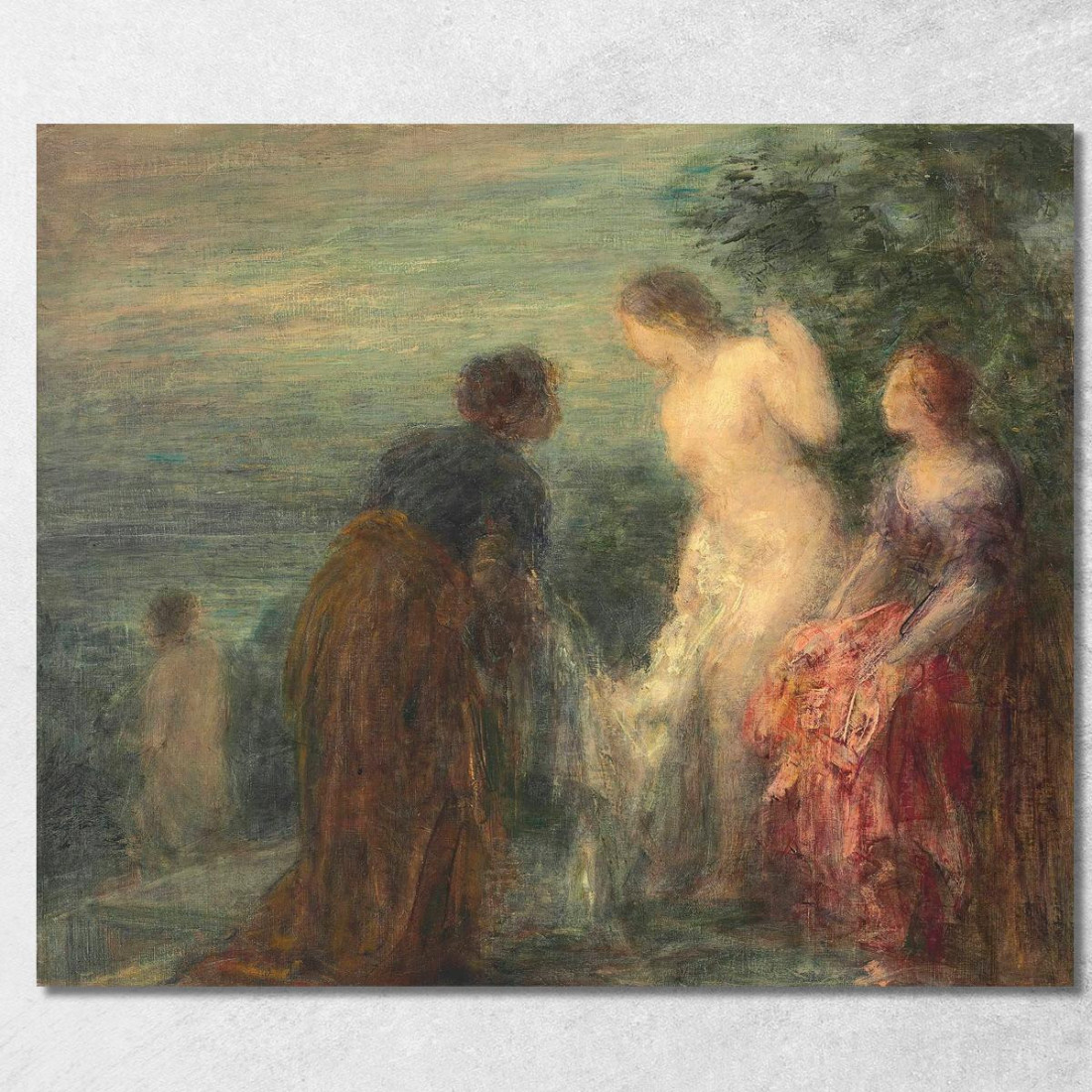 Uscita Bagno 2 Henri Fantin-Latour hft97 quadro stampato su tela Uscita Bagno 2 Henri Fantin-Latour hft97 quadro stampato su tela