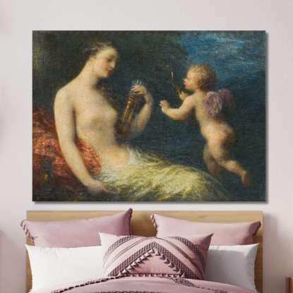 Venere E Cupido Henri Fantin-Latour hft131 quadro stampato su tela