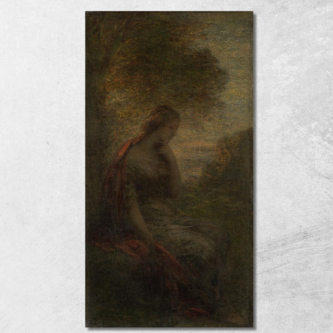 Giovane Donna Sotto Un Albero Al Tramonto Chiamato Autunno Henri Fantin-Latour hft134 quadro stampato su tela Giovane Donna Sotto Un Albero Al Tramonto Chiamato Autunno Henri Fantin-Latour hft134 quadro stampato su tela