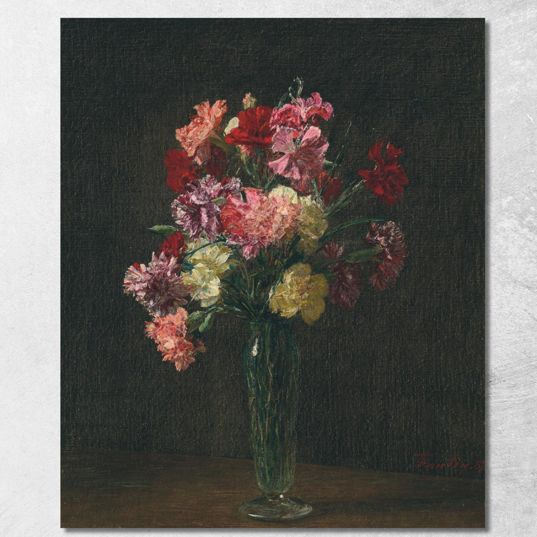 Occhielli Henri Fantin-Latour hft137 quadro stampato su tela Occhielli Henri Fantin-Latour hft137 quadro stampato su tela