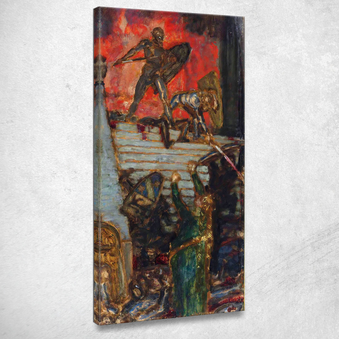 Il Nibelungo Franz von Stuck fvs23 quadro stampato su tela Il Nibelungo Franz von Stuck fvs23 quadro stampato su tela