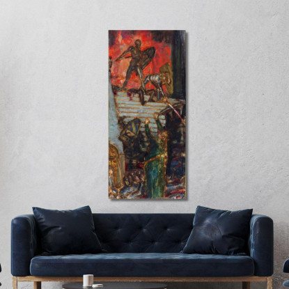 Il Nibelungo Franz von Stuck fvs23 quadro stampato su tela