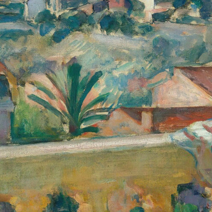 Le Cannet La Tenda Blu Henri Lebasque hlb32 quadro stampato su tela