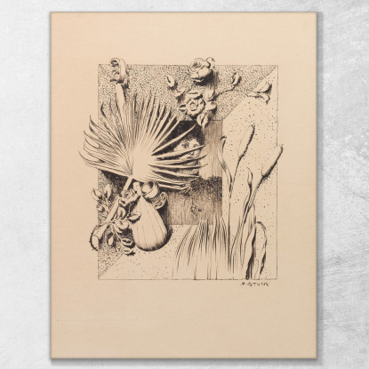 Design Per Una Cornice Franz von Stuck fvs28 quadro stampato su tela
