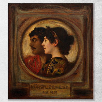 Festival Degli Artisti Franz E Mary Stuck Franz von Stuck fvs32 quadro stampato su tela