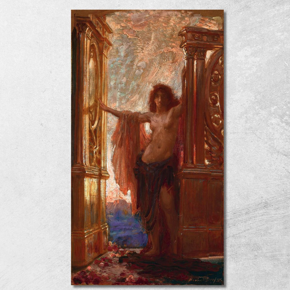 Le Porte Dell'Alba Herbert James Draper hjd14 quadro stampato su tela Le Porte Dell'Alba Herbert James Draper hjd14 quadro stampato su tela