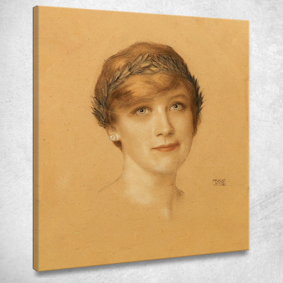 Ritratto Di Donna Franz von Stuck fvs34 quadro stampato su tela