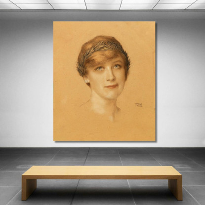 Ritratto Di Donna Franz von Stuck fvs34 quadro stampato su tela