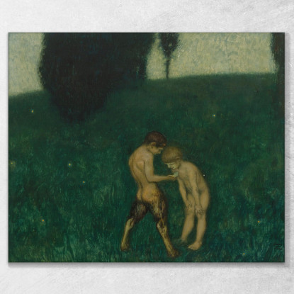 Lucciola Lucciola Franz von Stuck fvs37 quadro stampato su tela