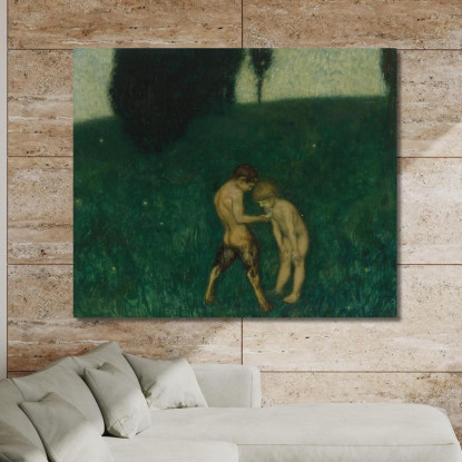 Lucciola Lucciola Franz von Stuck fvs37 quadro stampato su tela