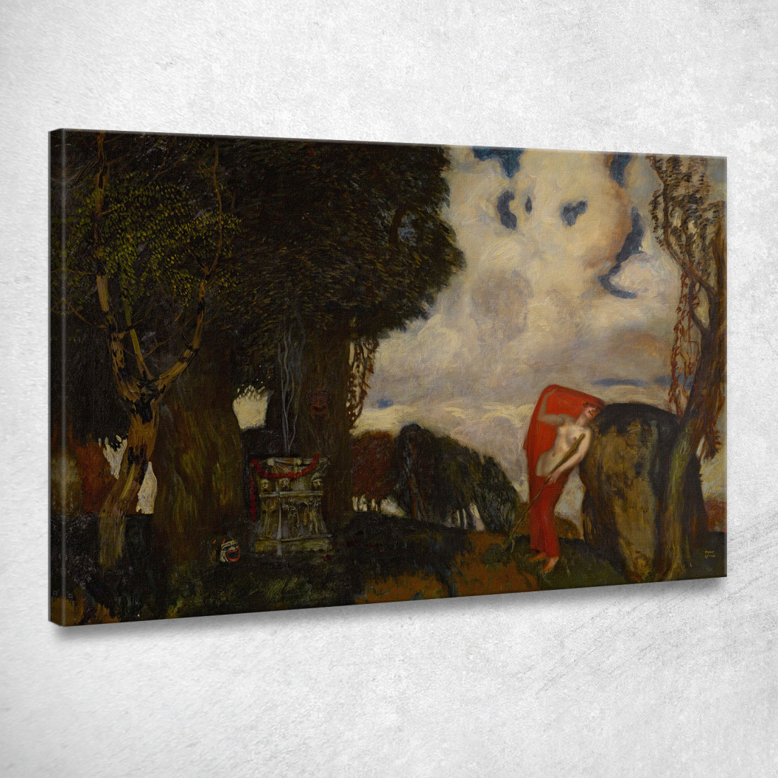 Ifigenia Alle Corti Franz von Stuck fvs43 quadro stampato su tela Ifigenia Alle Corti Franz von Stuck fvs43 quadro stampato su tela